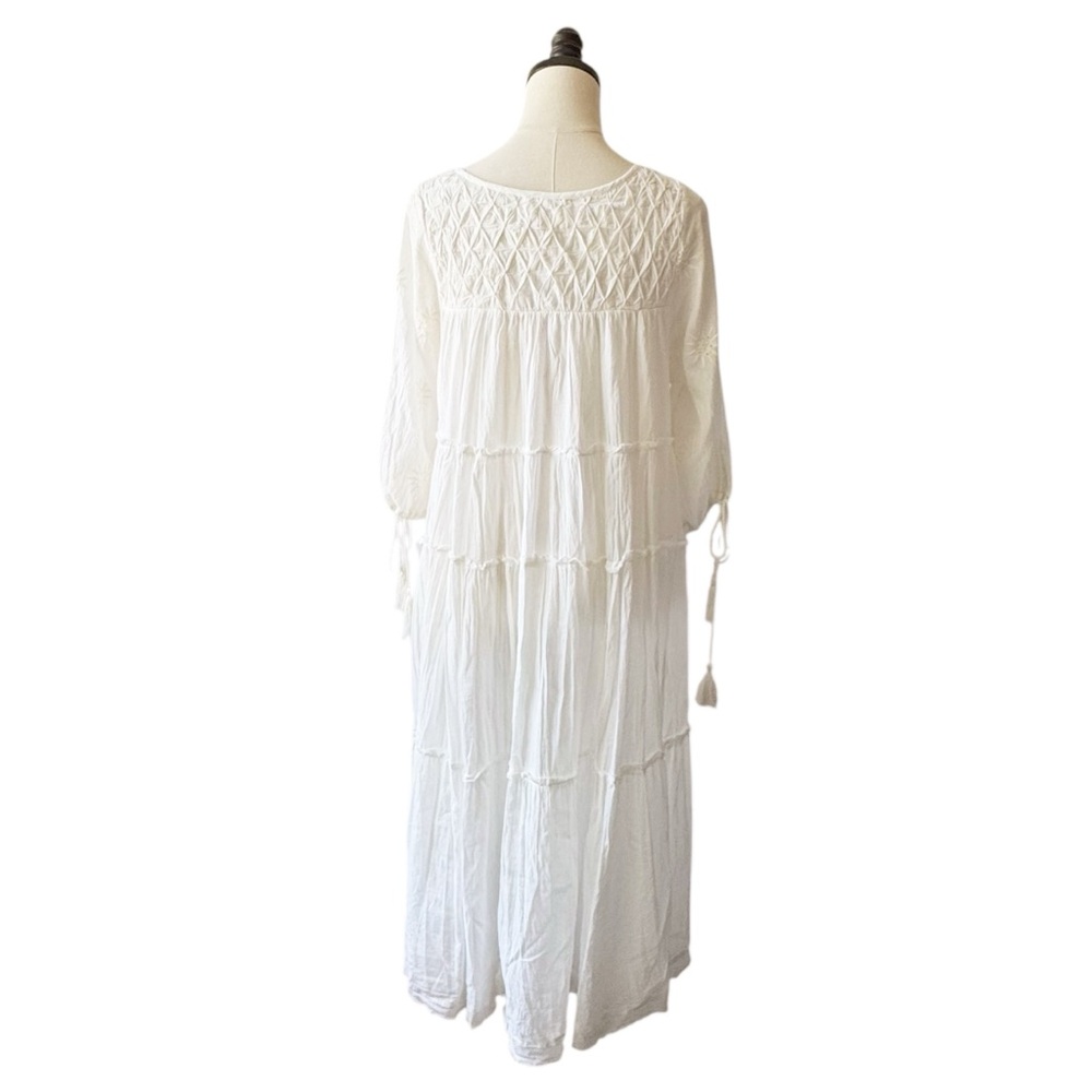 Sundance Talisman Frederico Tiered Dress in White | SMALL/MEDIUM NWT - Picture 5 of 15